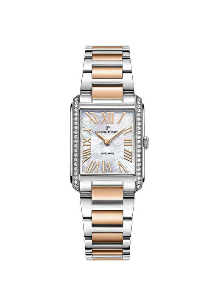 JPQLS911388 Rose Gold Metalik Gri Çelik Kadın Kol Saati