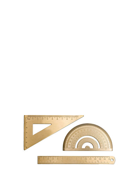 Brass 3-Piece Set Measuring Instruments