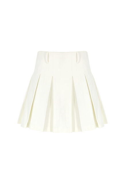 Sail Ecru Pilikached Women's Mini Skirt