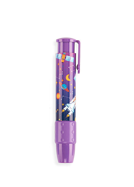 Click It Astronaut Purple Eraser