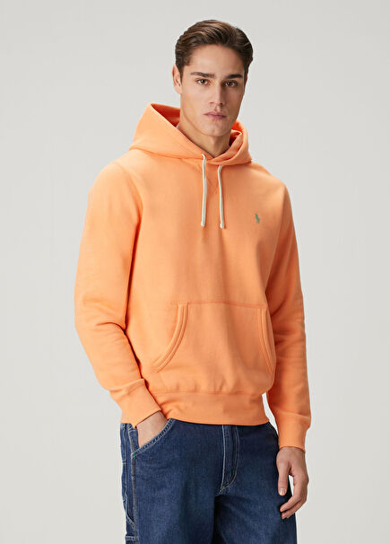 Turuncu Kapüşonlu Sweatshirt