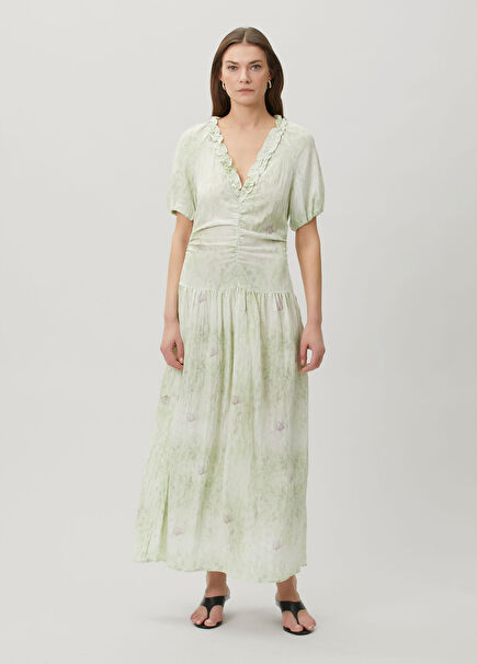 Abelline Green Maxi Dress