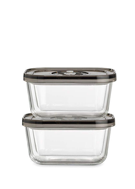 Vacuum Glass 2-Piece Storage Container Set