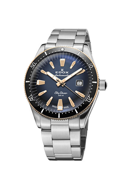 Skydiver 80126-357RNM-BUIDR Gümüş Metal Erkek Kol Saati
