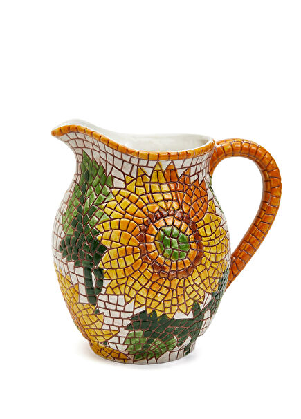 Ay Çiçeği Mozaik Dokulu Sürahi