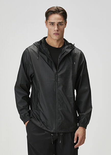 Storm Breaker W3 Siyah Kapüşonlu Yağmurluk