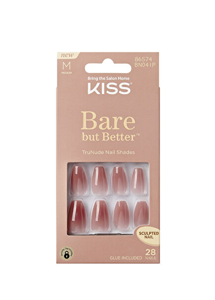 Bare But Better Brown Ombre Medium Gel Fake Nails