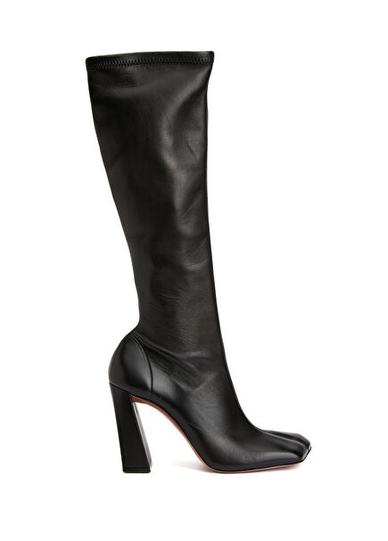 Marine Black Women's Leather Boots