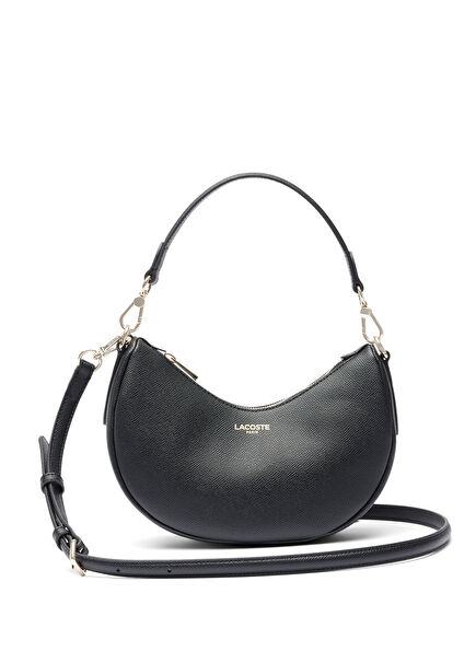 Champs-Élysées Siyah Deri Kadın Omuz Çantası