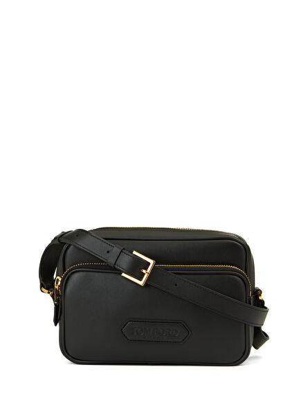 Black Men's Leather Bag