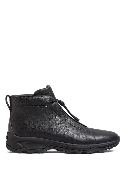 Black Men's Leather Boots