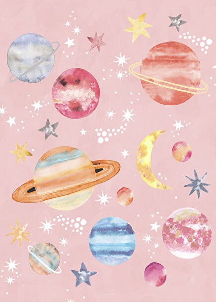 Give Me Some Space Pink Oyun Halısı