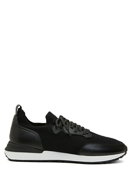 Black Logo Detailed Men's Sneakers