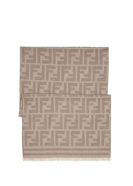 Taupe Men's Wool Scarf