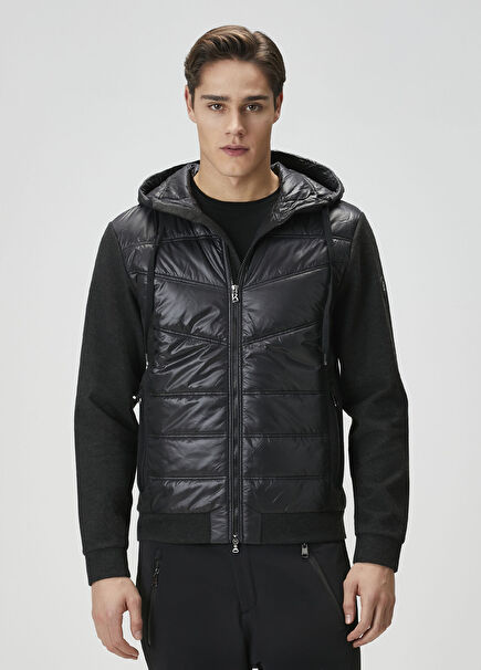Joshua Anthracite Hooded Ski Jacket