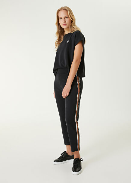 Black Striped Tracksuit Pants