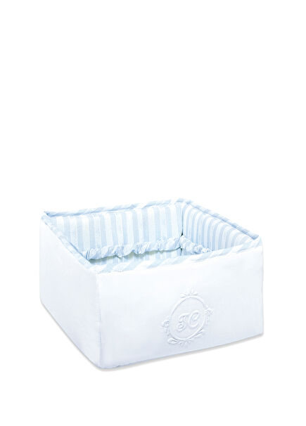 Çizgi Desen Erkek Bebek Odası Malzeme Kutusu