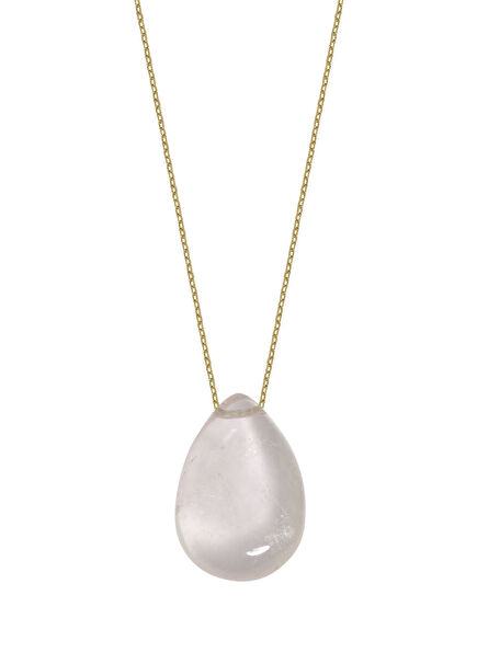 Drop Morganite 14 Ayar Altın Kadın Kolye