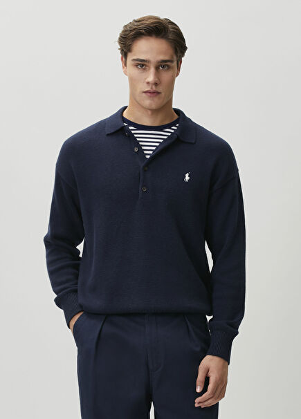 Lacivert Polo Triko