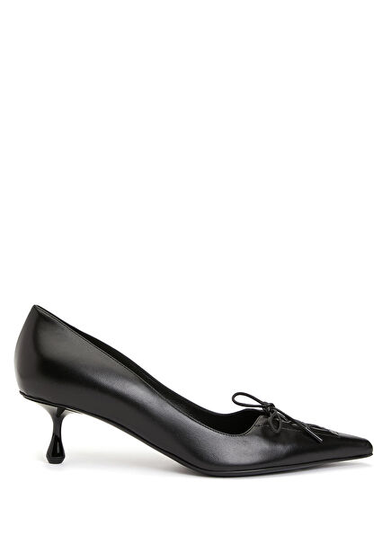 Scarlett Black Leather Heels