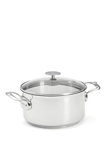 Milady Stainless Steel Cookware with Glass Lid 20 cm