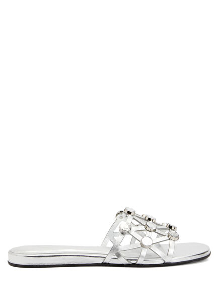 Silver Kadın Deri Terlik