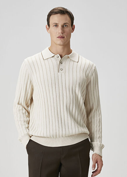 Bogart Rugby Fildişi Polo Yaka Triko