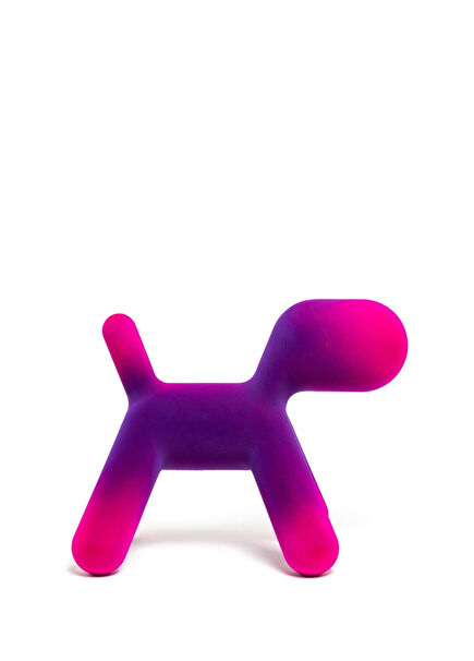 Puppy Violet Fuchsia Dog Statue