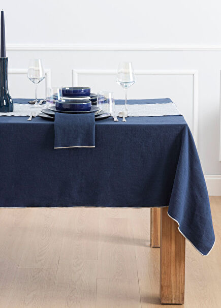 Acuite Marin Mavi Masa Örtüsü 145x240 cm
