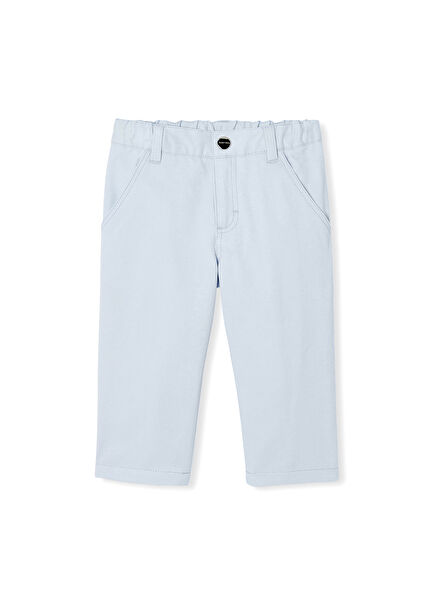 Twill Baby Boys Pants with Blue Italian Pockets