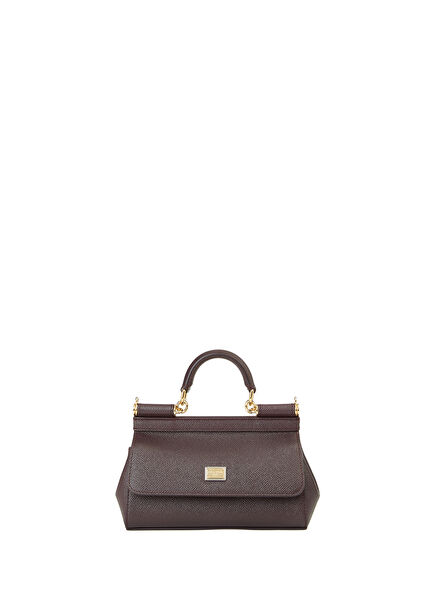 Small Sicily Mürdüm Kadın Deri Çanta