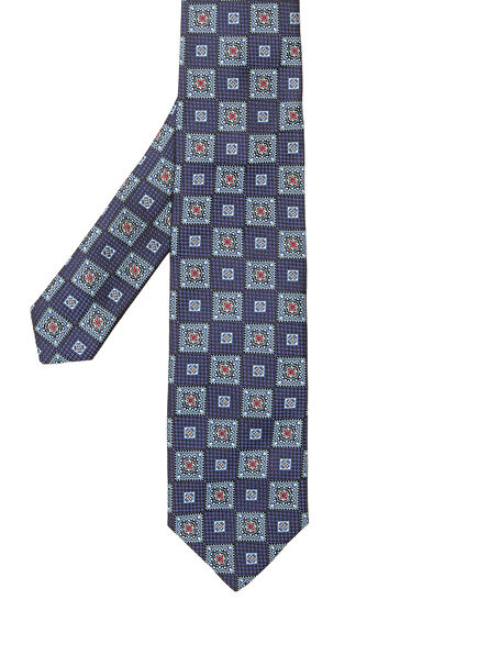 Navy Blue Silk Tie
