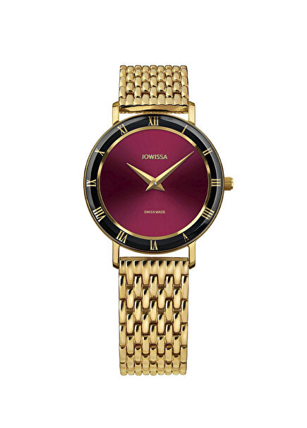 Rome Swiss Made Gold Steel Women's Watch