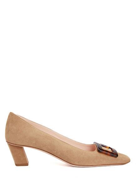 Belle Tan Suede Heels