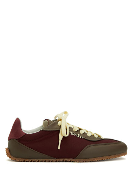 Bordo Kadın Deri Sneaker