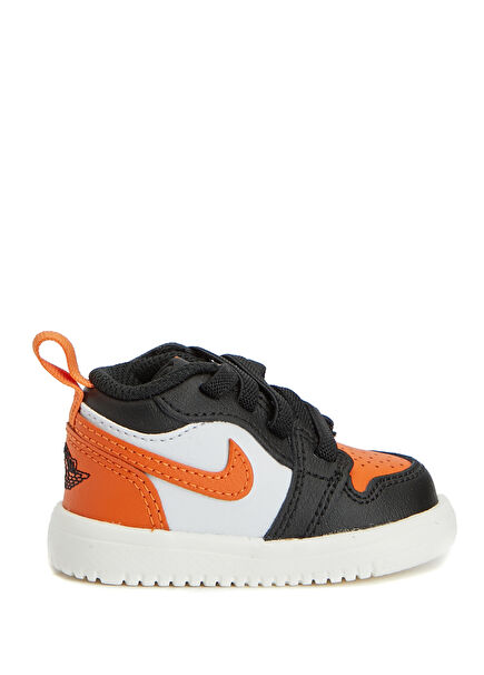 Jordan 1 LOW ALT Siyah Gri Çocuk Deri Sneaker