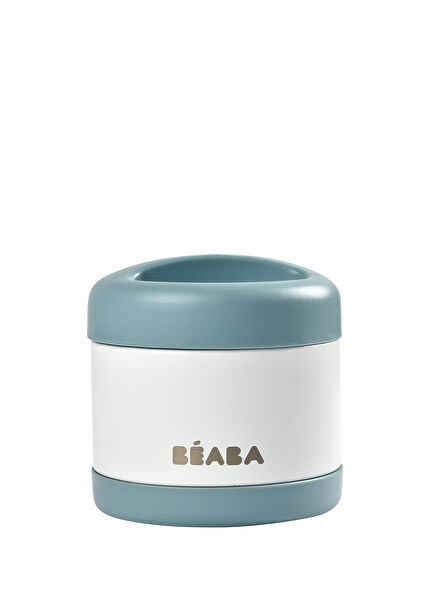 Baltic Blue/White Steel Food Thermos 500ml