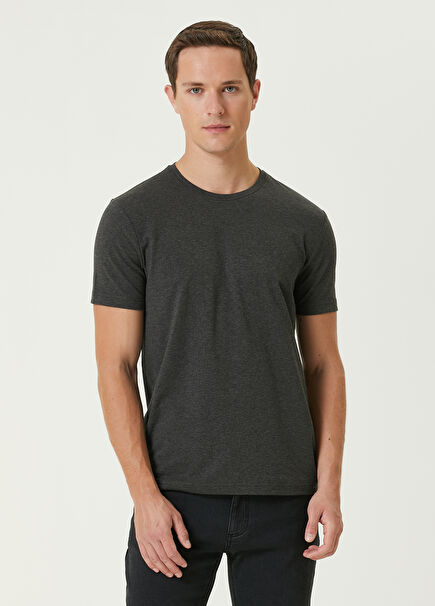 Anthracite Melange Basic T-shirt