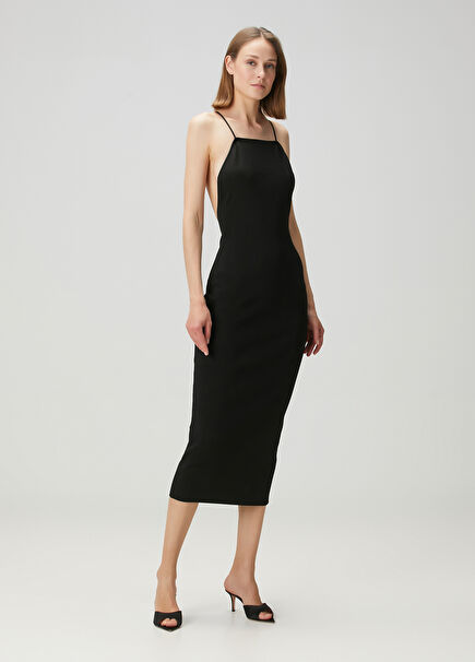 Nyx Black Midi Cocktail Dress