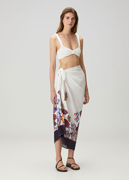Over Sea White Pareo