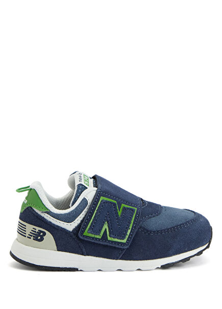 574 Lacivert Çocuk Deri Sneaker