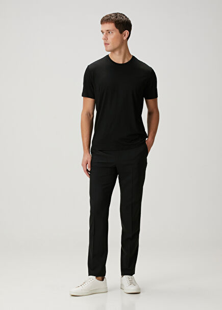 Black Wool Pants
