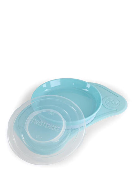 Mavi Vakumlu Bebek Çocuk Tabak ve Mama Altlığı Seti