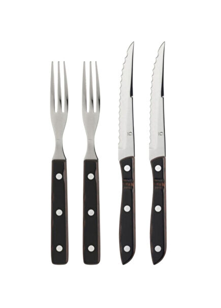 Old Farmer Classic Çelik 4 Parça Biftek Çatal Bıçak Takımı