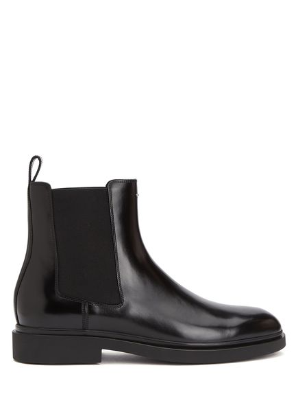 Black Men's Leather Boots