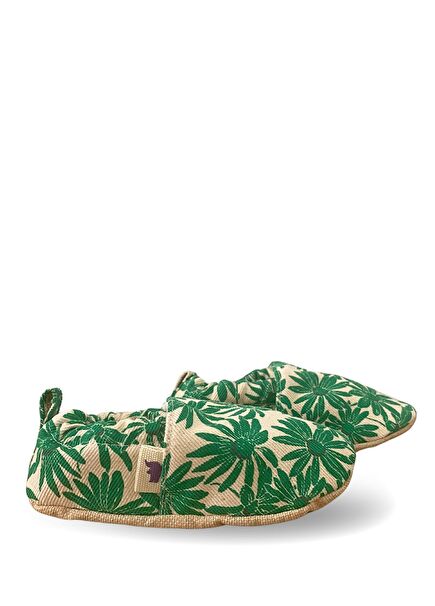 Tropikal Ağaçlar Kaydırmaz Tabanlı Bebek Patik