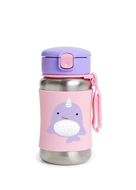Narwhal Zoo Stainless Steel Straw Bottle