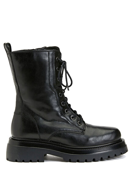 Siyah Kadın Deri Bot