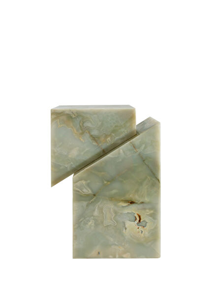 Onyx Mallow Yeşil Mermer Yan Sehpa