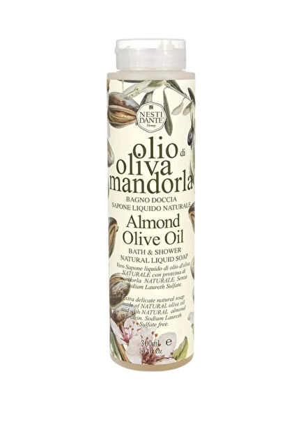 Olio d'Oliva Badem ve Zeytinyağlı Arındırıcı Vegan Bakım Banyo ve Duş Jeli 300 ml